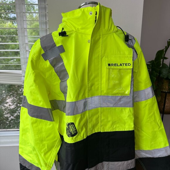 Tingley J24122 Icon ANSI Class 3 Yellow/Green Jacket, Waterproof & Breathable M - Picture 3 of 5